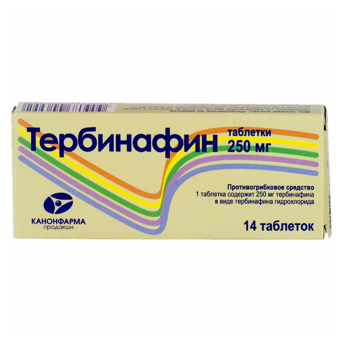 Купить Тербинафин Канон таблетки 250мг №14 в Новосибирске по низкой .