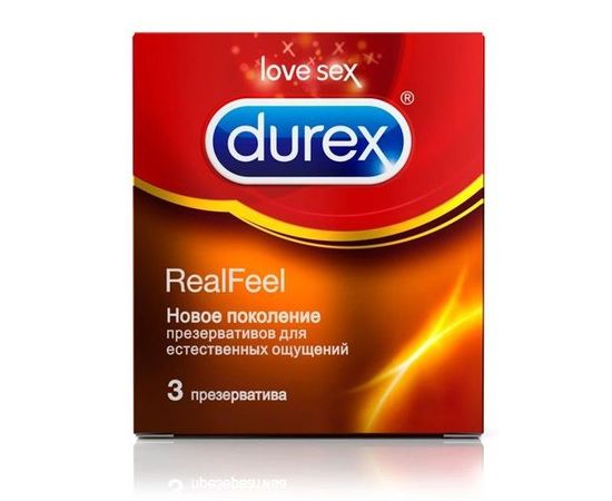 ДЮРЕКС ПРЕЗЕРВАТИВ REAL FEEL №3 [DUREX] купить в Курске