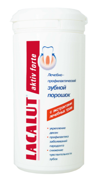 ЛАКАЛЮТ Актив Форте зубной порошок 40г купить в Белгороде