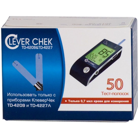 Тест-полоски Сlever chek TD-4209 №50 купить в Липецке