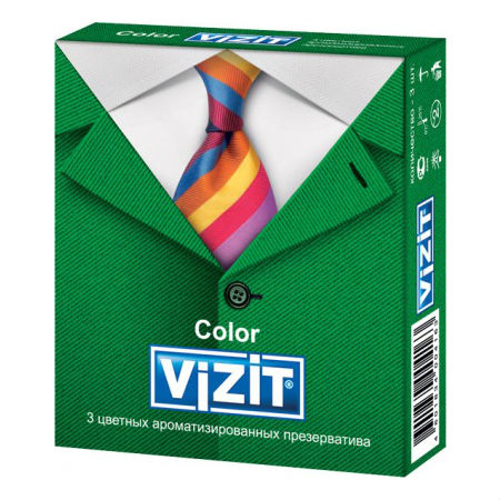 Презервативы ВИЗИТ цветные №3 купить в Липецке